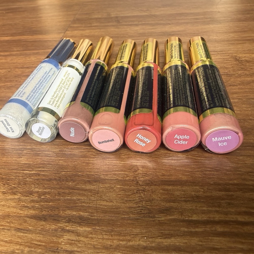 Lipsense by Senegence Set Pack of 7 Long Lasting Liquid Lip Color Stain Nudes